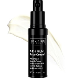 Revision Skincare D·E·J Night Face Cream®, Anti Aging Moisturizer, Antioxidant Rich with Retinol and Bakuchiol, 0.5 oz