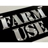 Silver Engraved Farm Use Black Car Tag Diamond Etched Metal