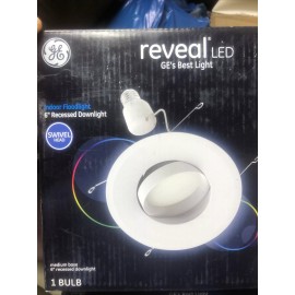 GE Reveal HD+ LED 65-Watt Replacement 6" Recessed light Indoor Floodlight Swivel