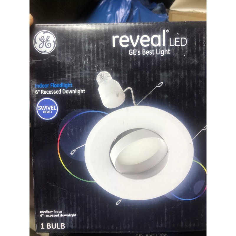 GE Reveal HD+ LED 65-Watt Replacement 6" Recessed light Indoor
