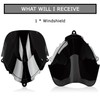 PSLER Motorcycle Windscreen Windshield Double Bubble Flyscreen Wind Screen Deflector