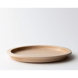 Taffeta Rim Plate, 9.1 inches (23 cm), Hard Maple