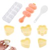 Onigiri Mold Set, Funny Musubi Press with Rice Spoon Non-Stick