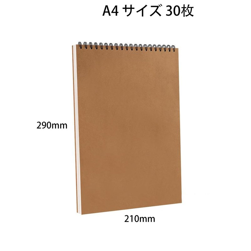 Akkerds Sketch Book, A4 Thick Drawing Paper, 30 Sheets for