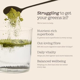 Free Soul Greens | 21 Advanced Greens, Superfoods, and Adaptogens Including KSM-66 Ashwagandha, Vegan & Gluten-Free, Advanced Natural Formula | UK Made | 30 Servings | Berry Flavour