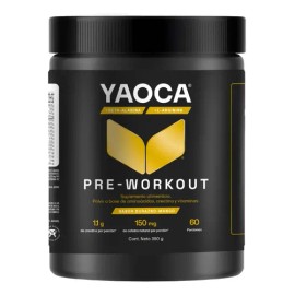 Yaoca Suplemento En Polvo Pre Workout Y Creatina, Vit C 360g Durazno/mango