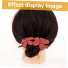 Healvian 2pcs Floral Hair Clips for Women Durable Duckbill Design