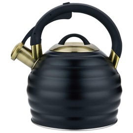 Tea Kettle for Stove Top Whistling Teapot, 3.2Q Tea Pot Stainless Steel Teakettle with Heat Proof Ergonomic Handle