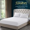 Sunshine Comforts Microfiber Fitted Sheets Breathable, Anti Wrinkle 26cm Deep