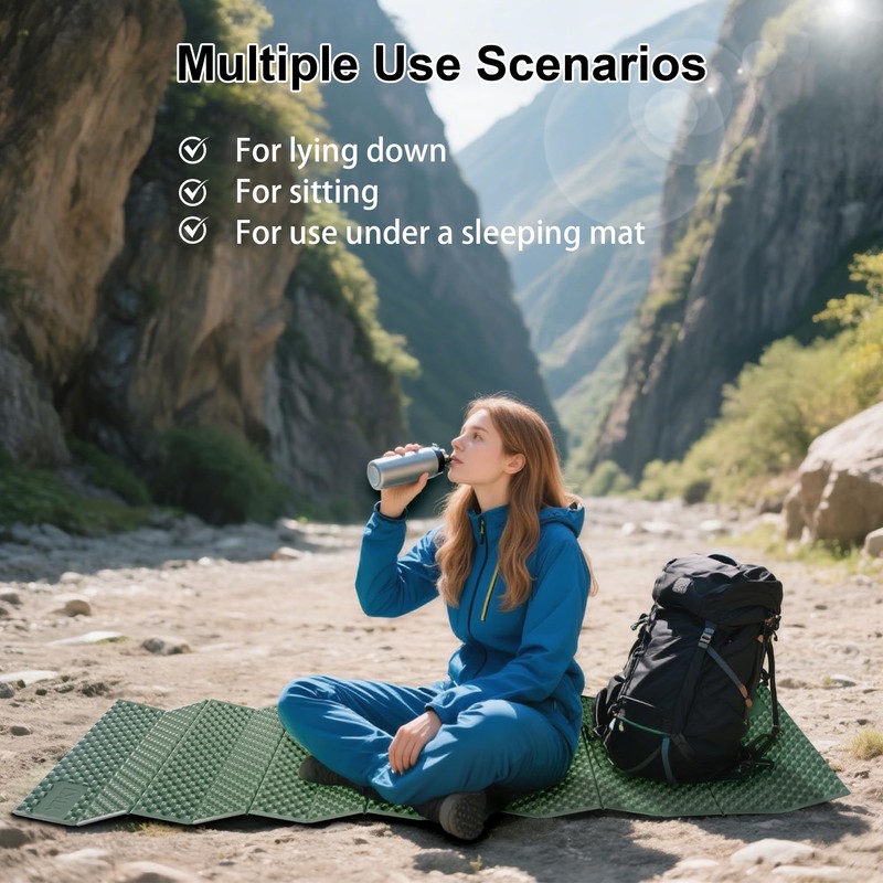YIKI Closed Cell Foam Sleeping Pad for Camping, 72.8x22 inch,
