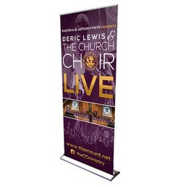 Signworld 36" HD Retractable Roll Up Banner Stand Trade Show Display