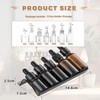 Honicemar 5 Slot Black Plastic Essential Oil Display Stand Aromatherapy