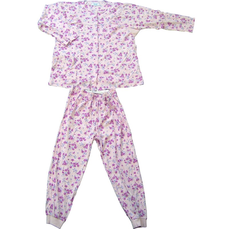 Kowa Seisakusho PA04 Easy Changing Pajamas, Women's, Pink, L