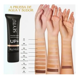 Maquillaje Seytú Up+ Líquido Fps15 Resistencia Agua Y Sudor