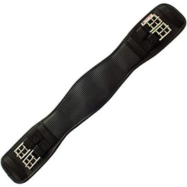 Hy Comfort Waffle Dressage Girth Black - Elastic Both Ends 24"