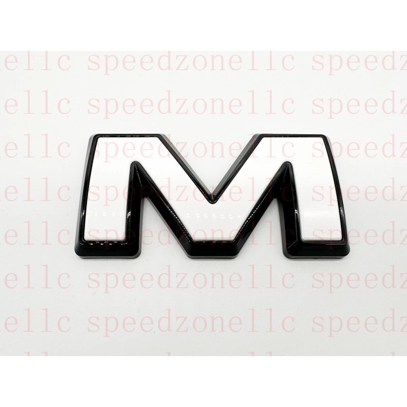Auto Front White Black Emblem Overlay 2019-2024 GMC Sierra 1500