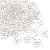 sourcing map 100 Pcs Hollow Flower Charm Open Bezel Frame