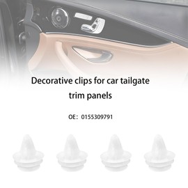 LT Easiyl 30 Stück Heckklappen Innenverkleidungsschutz Dekorative Clips Gepäckraumdeckel Innenverkleidungs-Befestigungsclips 0155309791 Kompatibel mit Nissan Qashqai Weiss
