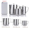 Milk Jug Latte Art Milk Pitcher 18/8 Stainless Steel with