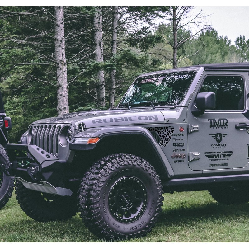 Leopard Cheetah Side Fender Vent Decal Compatible with Jeep Wrangler