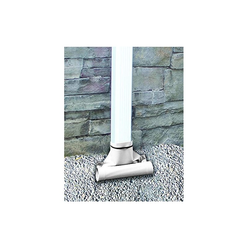 Automatic Downspout Extender, White, 46 x 8-1/2-In.