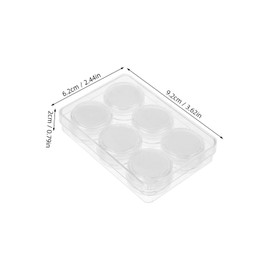 Mikinona 1 Set Trinkets Storage Box Gemstone Display Case with Lid for Rings Necklaces Brooch Pins and Other Jewelry Compact Container for Organized Display