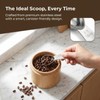 2PCS Stainless Steel Coffee Scoop Measuring Spoons Set Short Handle