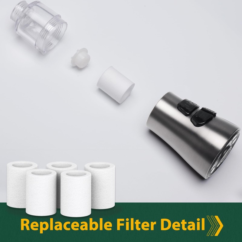 10 Pcs Replacement Filters for Hurran Filtered Kitchen Faucet with