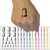 Easter Island Statue Stone Head Monument Temporary Tattoo Water Resistant