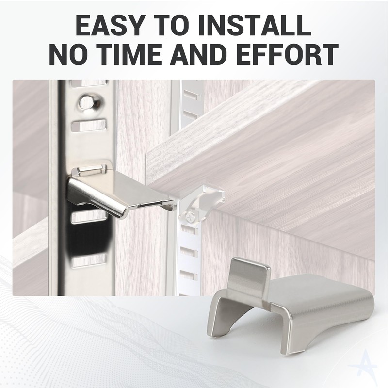 AOTHOTOP Shelf Support Clips Metal Shelf Clips for Adjustable Shelf