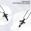 Paw Print Cremation Jewelry for Ashes for Pet Infinity Cross