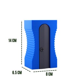 Portalápices en Forma de Sacapuntas Gigante, Organizador de Escritorio (Azul)