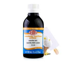 Deiman Artificial Food Flavoring Vanilla Essence WITHOUT COLOR (4 fl oz or 120ml)