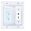 RiteAV CAT5E HDMI Recessed Wall Plate Cable Concealer Management Kit