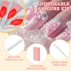 Disposable Manicure Kit Sets, 3 in 1 Nail Salon Manicure