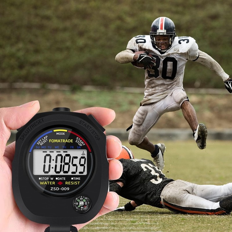 Fomatrade Digital Handheld Multi-Function Professional Electronic Chronograph Sports Stopwatch Timer