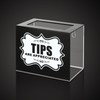 CiaoHER Acrylic Tip Collection Jar Donation Suggestion Box for Money
