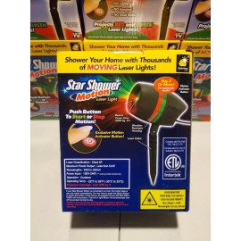 bulb head NEW STAR SHOWER MOTION LASER LIGHT SHOW PROJECTOR CHRISTMAS RED GREEN BulbHead