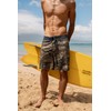 Maui Rippers Mens 21" Stretch Board Shorts Reef Camo, 38