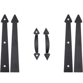 LAGALO Garage Door Magnetic Hardware Decorative Faux Hinges Handles Kit Magnets Garage Accents Curb Appeal Hardware Kit