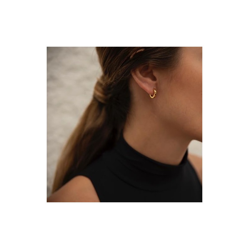 Mini Gold Huggie Earrings