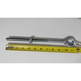 National Hardware (4) Hot Dip Galvanized Eye Bolts w/Nut, 1/2" x 10", Partial Thread,Shoulde