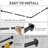 Corner Shower Curtain Rod, Curved Shower Curtain Rod, Adjustable L