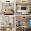 Siittoo Modern Chandeliers for Dining Room, Dimmable Led Linear Pendant