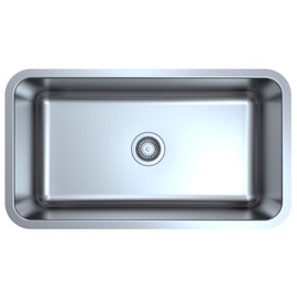 ZUHNE Milan Undermount Kitchen Sink Stainless Steel (32" by 18" by 9" Single Bowl)