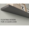 Floating Shelves, Matt Gray, 2-Tier, Modern Wall Shelves for Decor