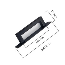 Xinally 4 Pcs Black Adhesive Cabinet Door Handles,No Drill Cabinet Pulls Self Stick Shower Door Handle for Cabinet Closet Glass Sliding Shower Door Handle (Black)