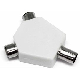 Mr. Gadget's Solutions 2 WAY TV AERIAL Y ADAPTER COAX/COAXIAL SPLITTER/DUAL CONVERTER