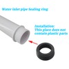 Empyreal Toilet Flush Pipe Connector with Sealing Sleeve for Wall-Hung