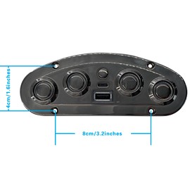 Dlfeue Mulin 5 Button 5 Pin Switch MLSK35-G9 MLSK35-G6 Right Replacement with Dual USB A C Ports for Power Recliner Lift Chair Electric Sofa Hand Control Model AC035